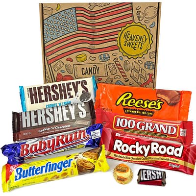Geschenkkorb USA Süßigkeiten