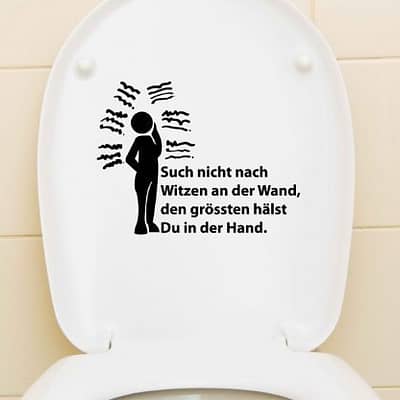 WC Deckel Aufkleber